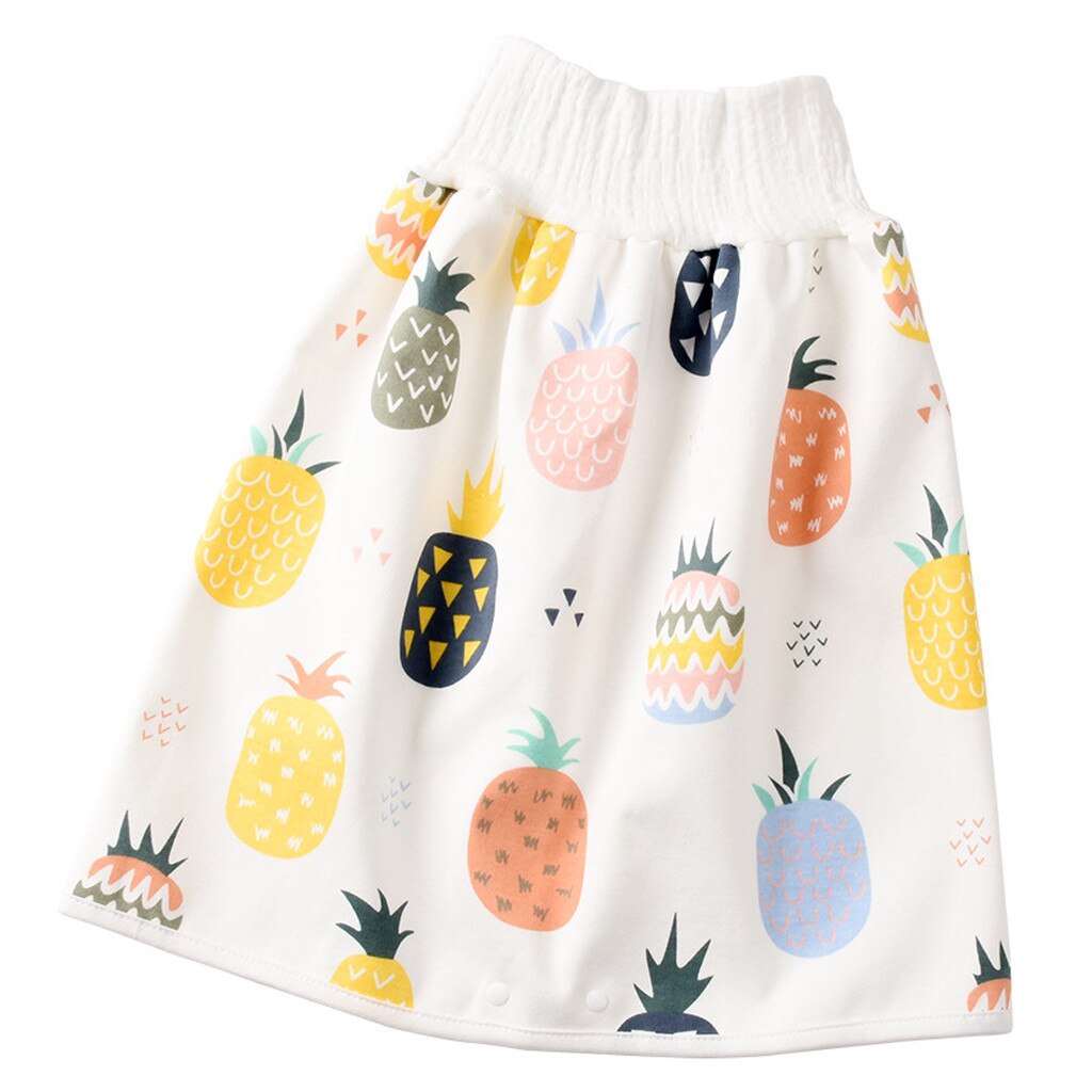 Comfy Childrens Luier Rok Shorts 2 In 1 Waterdichte En Absorberende Shorts Voor Baby Peuter Luier Rok Pad: E / M