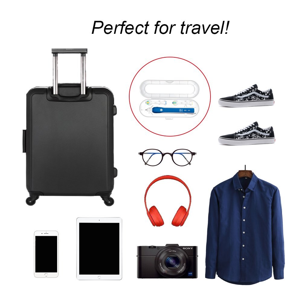 Portable Travel Electric Toothbrush Box Suitable for Oral B Storage Plastic Protection Frame