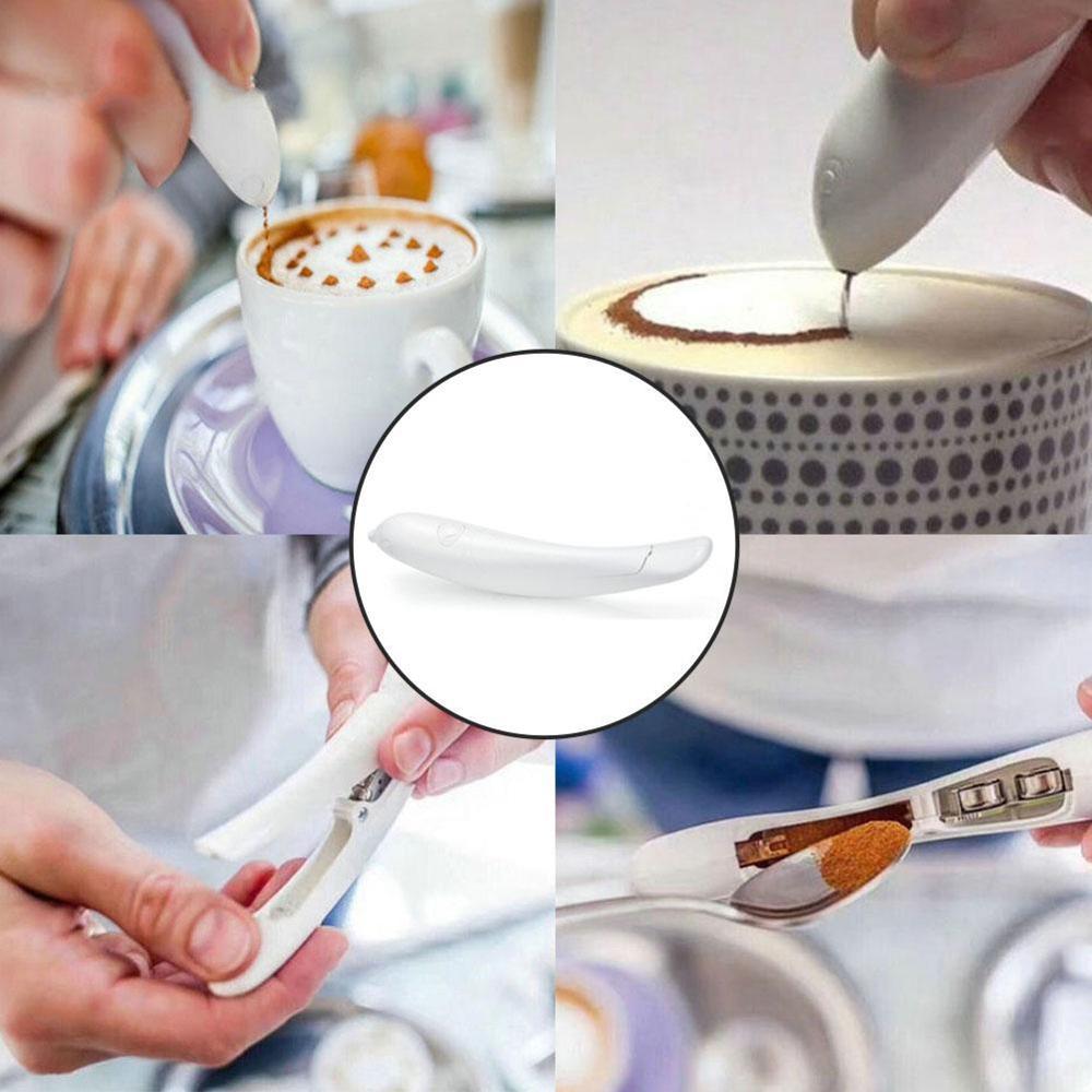 Bagning latte art kuglepen kage dekoration elektrisk til gør-det-selv kaffe kage kaffefest udskåret kuglepen wienerbrød værktøj krydderi