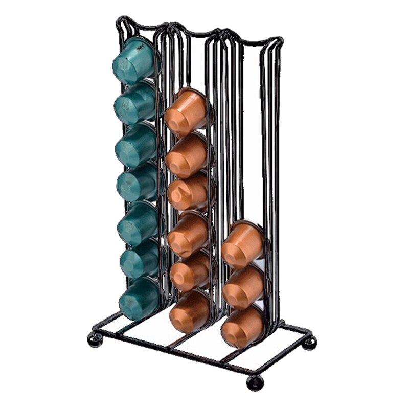 42 tazas para Nespresso cápsulas de café giratorio Rack café base para CÁPSULAS DE dejar el sostenedor de la Organización