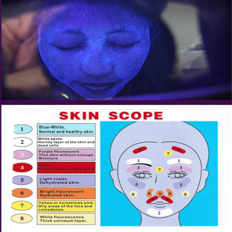 Lamp Skin Analyzer UV Magnifying Analyzer Beauty Test Facial Care Facial SPA Skin Health Check Home Salon Machine