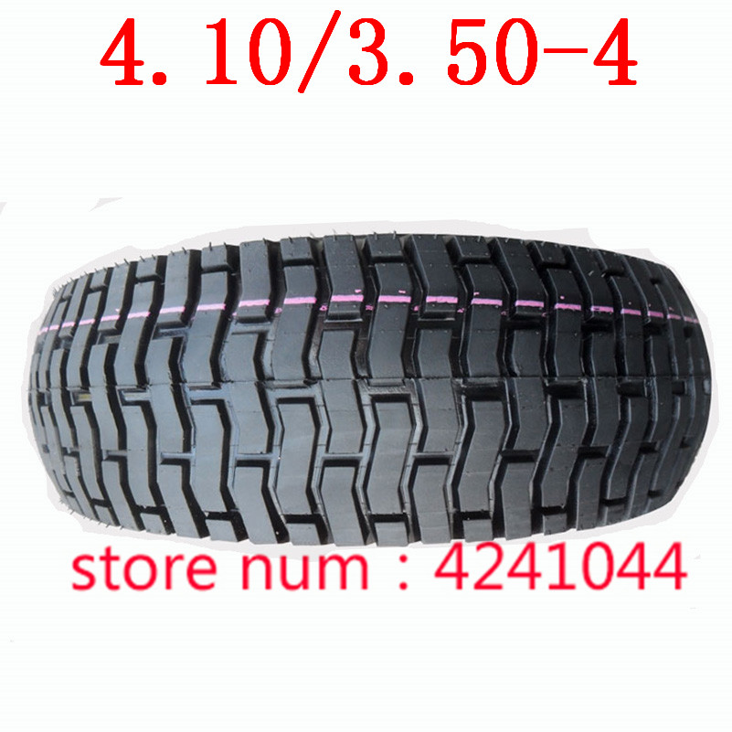 4.10/3.50-4 pneus 4.10-4 410/350-4 vélo électrique, voiture d'entrepôt, chariot, chambre à air de pneu de scooter électrique adapté à tous les modèles 3.50-4