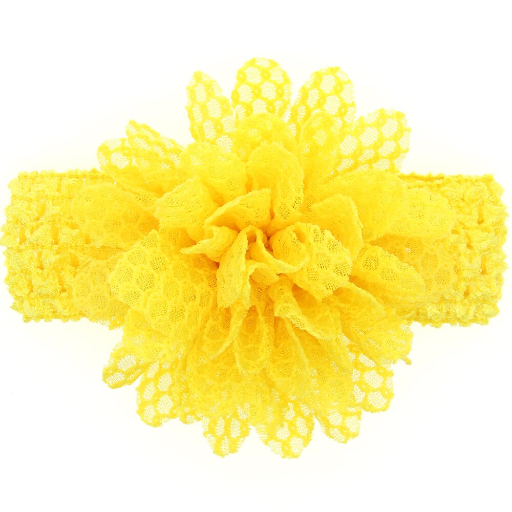1 Piece MAYA STEPAN Children Girls Lace Flower Hair Head Band Accessories Baby Newborn Hair Rope Headband Headwear Headwrap: 4