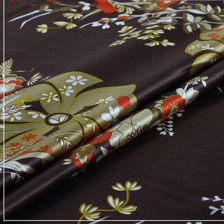 150cm satin stof udskrivning hanfu cheongsam stof tøjkasse dekoration frakke foring stof tørklæder tørklæde gør-det-selv klud: 1