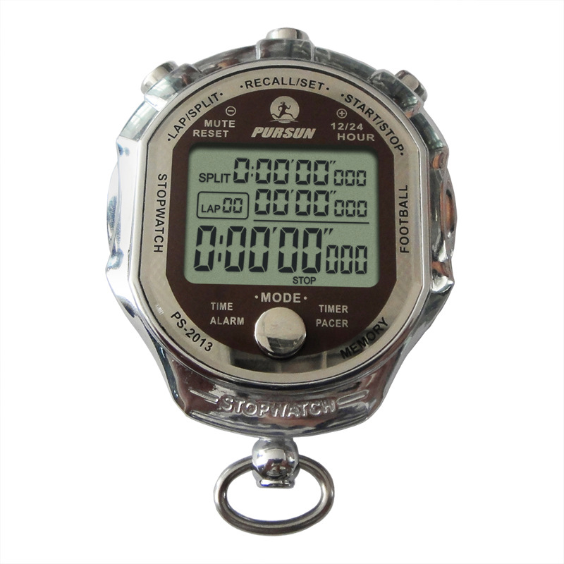 Digital Sports Stopwatch Timer 1/1000 Second Chronograph Counter LCD Training Handheld Sports Stopwatch with