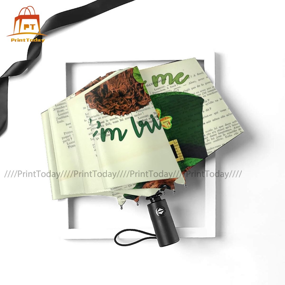 Dog Head Umbrella Automatic Anti UV Umbrella Camping Lightweight Umbrella