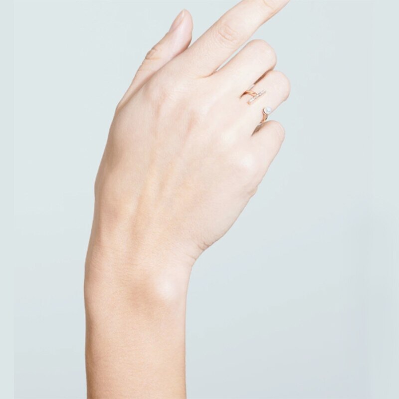 Anéis de dedo ajustáveis de anillos da pérola da moda da joia fina minimalista para os casais das meninas dos namorados anel de abertura do presente do dia dos namorados