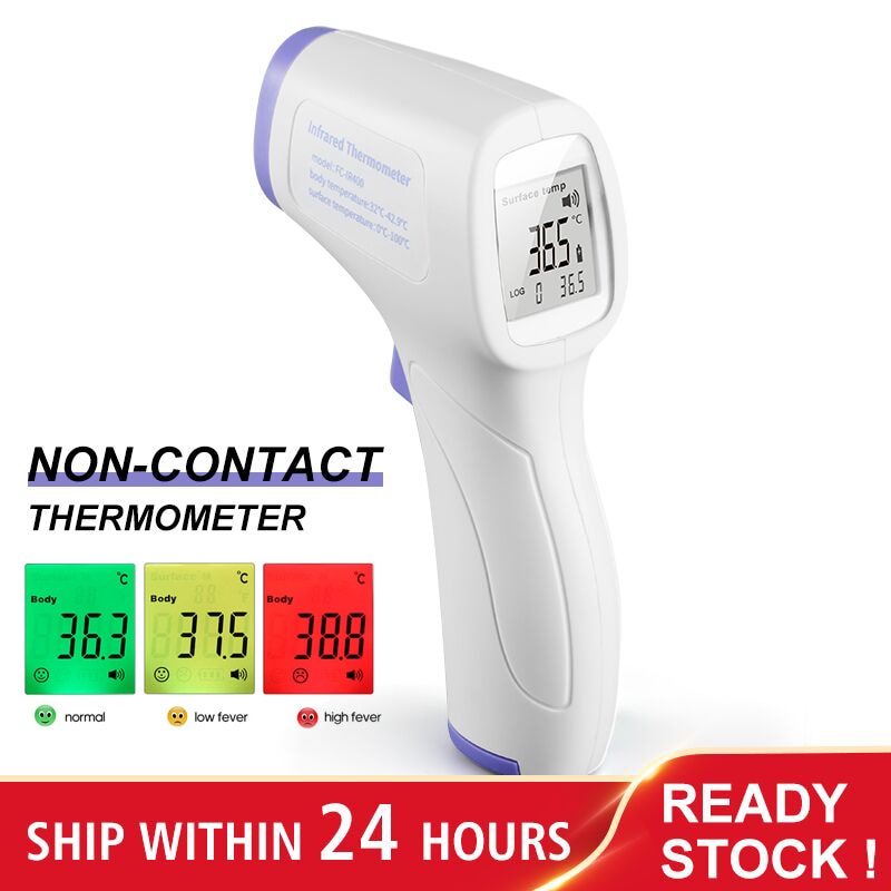 Jiacon Non-contact Body Thermometer Voorhoofd Digitale Infrarood Thermometer Draagbare Non-contact Termometro Baby/Adult Temperatuur