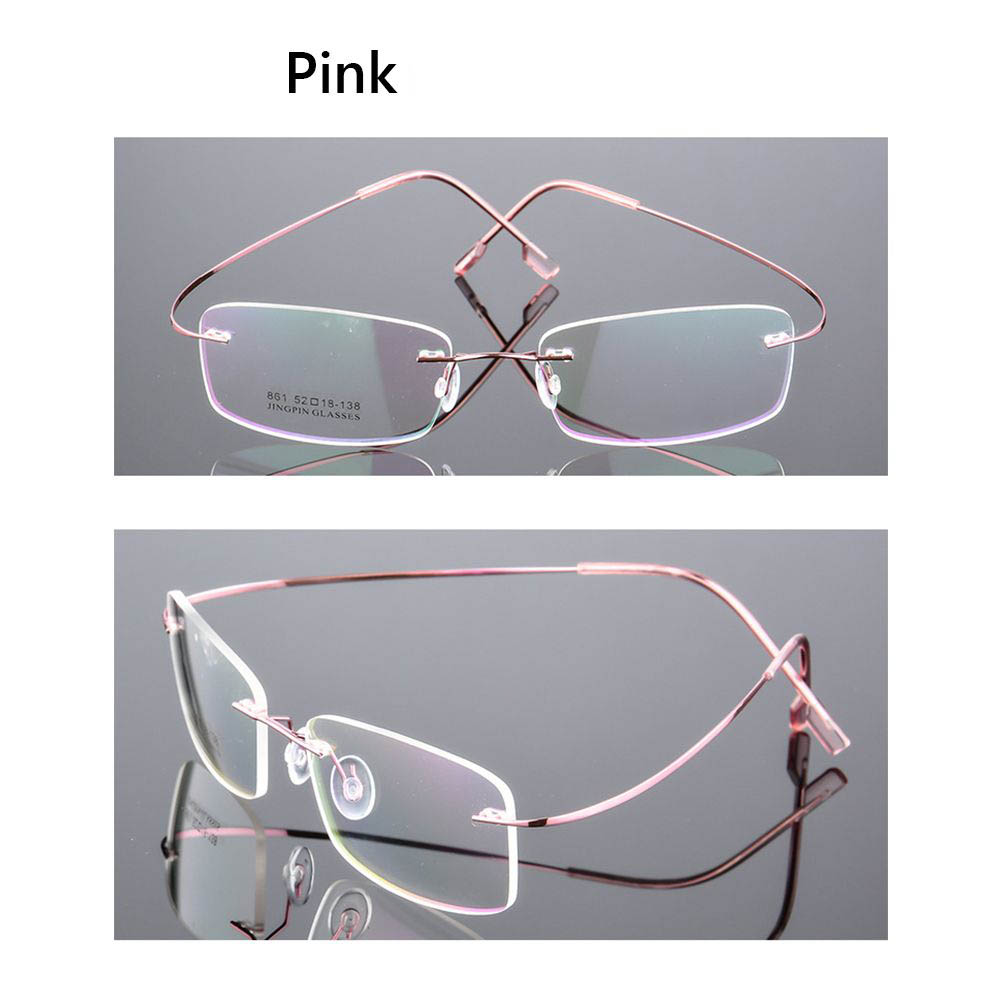 1PC Flexible Ultralight Reading Glasses Rimless Memory Titanium Eyeglasses Vision Care Presbyopic Eyewear Strength +1.0~+4.0