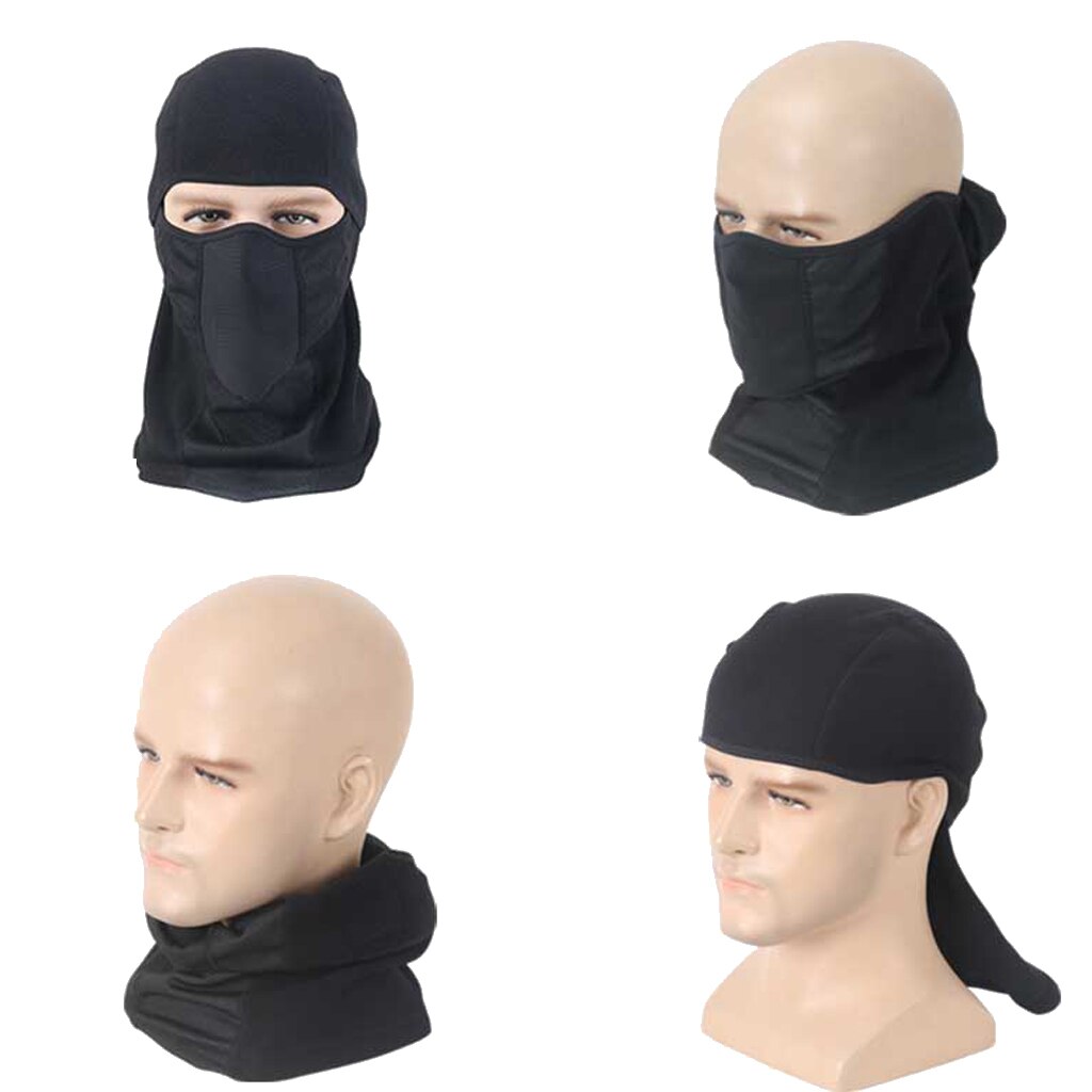 Unisex Balaclava Face Mask Ski Mask Face Protection Full Face Mask Black Imported Fabric Soft