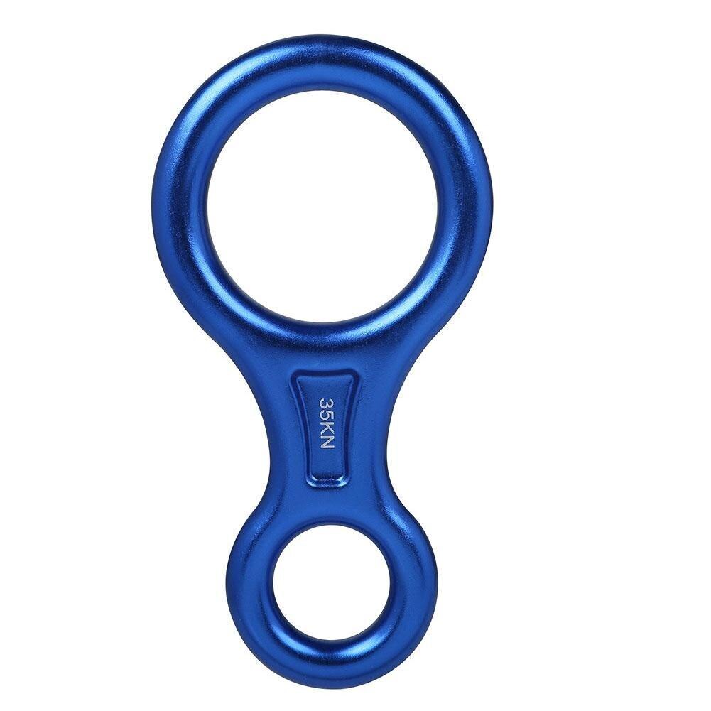 8 Woord Klimmen Ring Touw Descender Gear Zekeringsapparaat Downhill Acht Ringen Figuur Rock Klimmen Staartletters Kit Voor Outdoor Gereedschap: blue