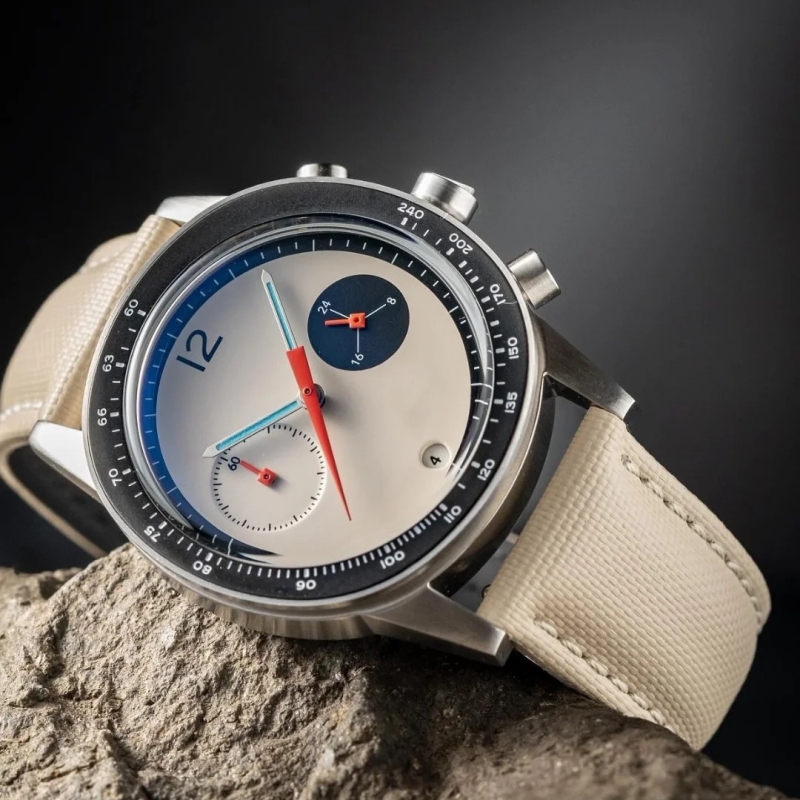 Uhren für Herren, luxuriöse , Automatikwerk, luxuriöse Sport-hoch-Ende-Mechanikuhr für Herren bin Handgelenk: Weiß