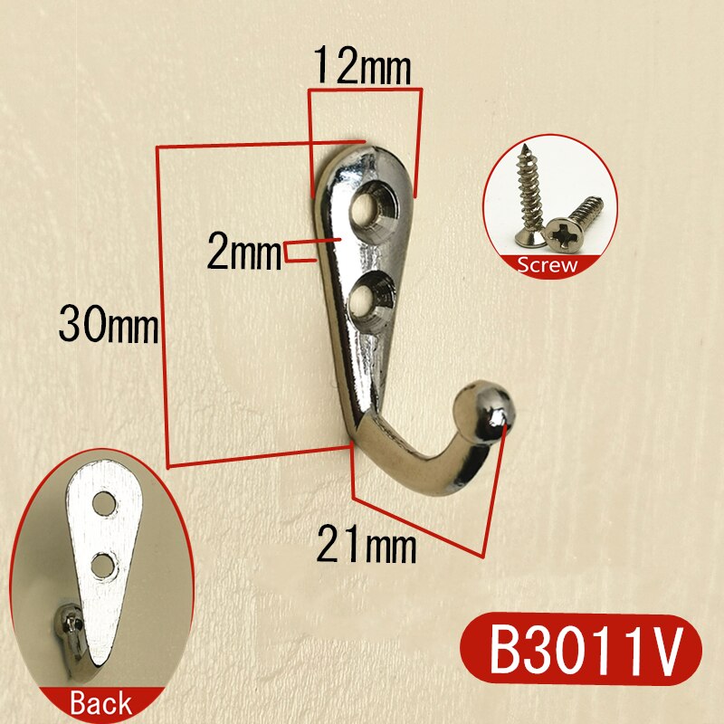 5pcs/lot Silver Antique Hooks Small Wall Hanger Buckle Horn Lock Clasp Hook Hasp Latch For Wooden Jewelry Box Furniture Hardware: B3011V