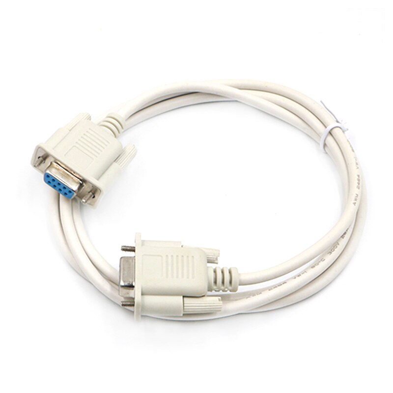 Serial cable male to female/male to male/female to female DB9 serial cable RS232 extension cable about 1.4 meters: F to F(Cross type)