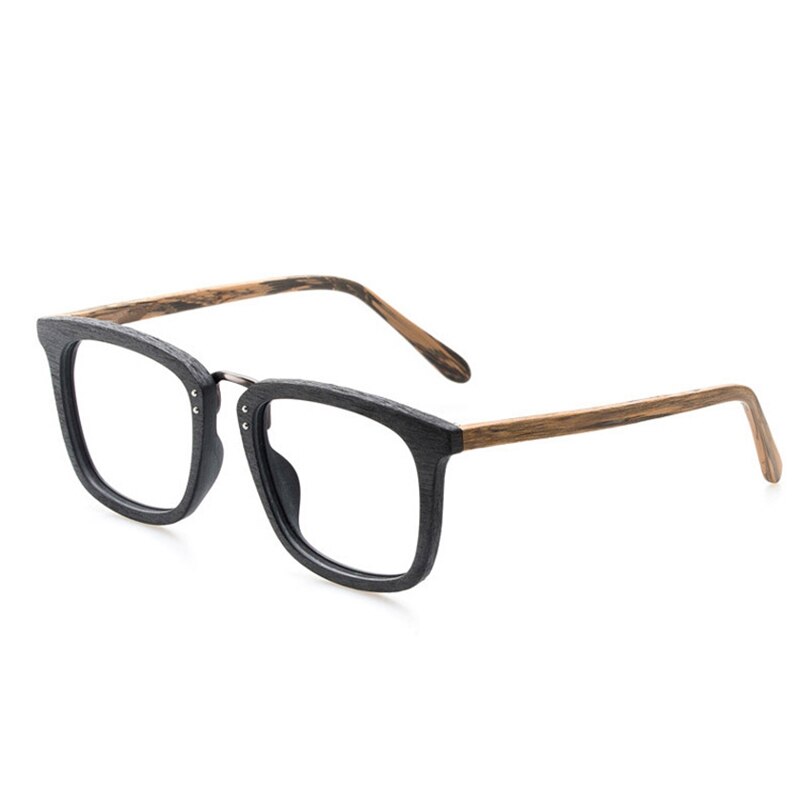 Hdcrafter träglasögonbågar män optiskt receptbelagda läsglas glasögonbågar träglasögon lunette de vue