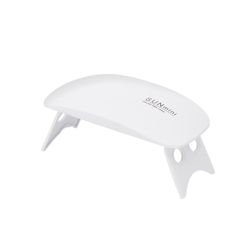 Secador de uñas portátil, lámpara LED UV de 6W para uñas, aparato de manicura para esmalte de uñas en Gel, lámpara artística para secar uñas, uso doméstico: Azul