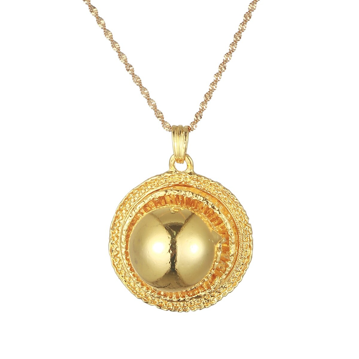 Ethiopische Bruiloft Gouden Kleur Etnische Habesha Traditionele Festival Afrika Vrouwen Sieraden Set