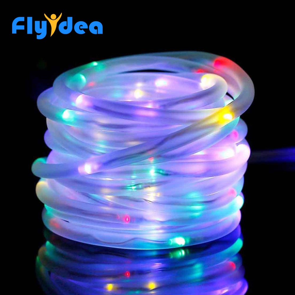 Imperméable à l'eau de noël en plein air LED chaîne lumière nouvel an tuyau flexible corde lumière festival fête de mariage décoration éclairage
