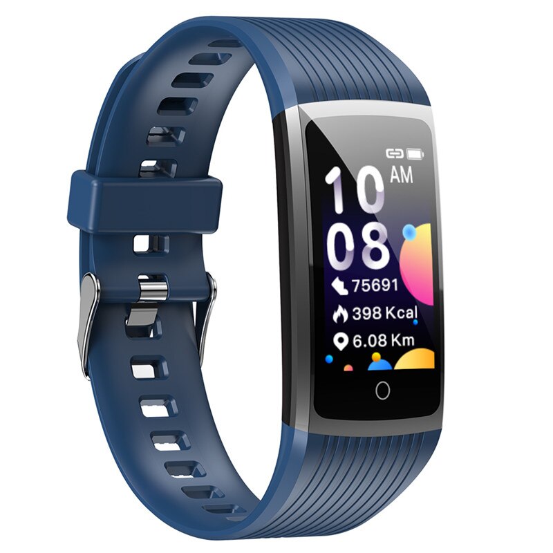 Smart Armband R12 sport uhr band 5 Fitness Tracker Herzfrequenz Blutdruck Wasserdichte Armband Für HuaWei Ehre IOS Telefon: Blue