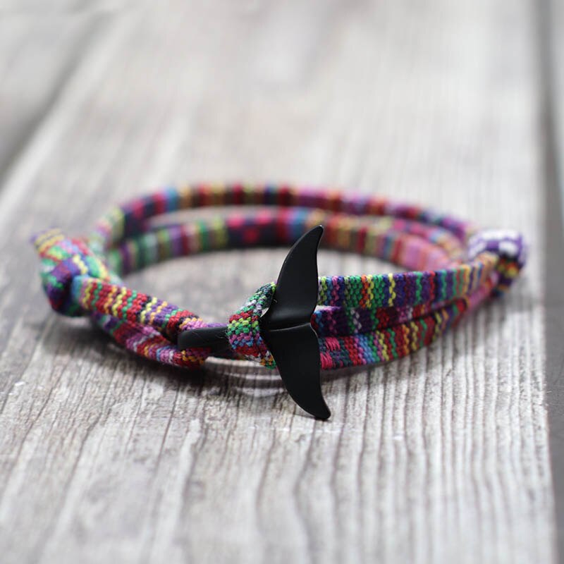 Bracelet en fil tressé fait à la main pour hommes et femmes, bijou tendance, corde en cire de Taiwan, ajustable, ethnique, accessoires bijoux