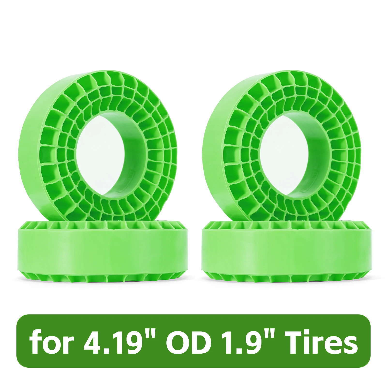 Siliconenrubber inzetstukken schuim 4 stuks voor 106-108 mm 1,9 "banden (4,19" OD)