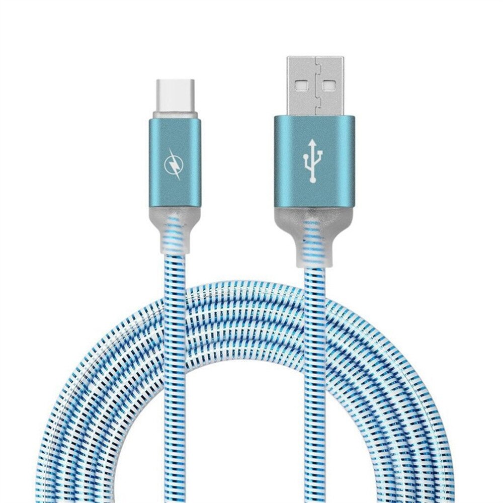 NEUE LED Micro USB Ladegerät Kabel Ladekabel Für iPhone 6 Plus Für samsung S7 S6 LG G4 G3 Für xiaomi Redmi Huawei Android telefon: blue / For iPhone