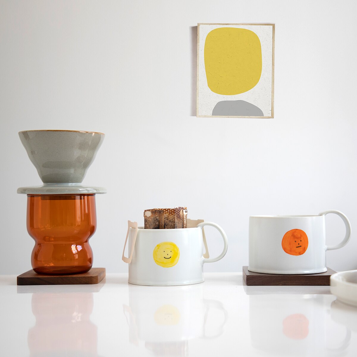 White Ceramic Coffee Cup and Saucer Set Nordic Style Coffee Cup Set Espresso Tazza Colazione Mug BD50CS