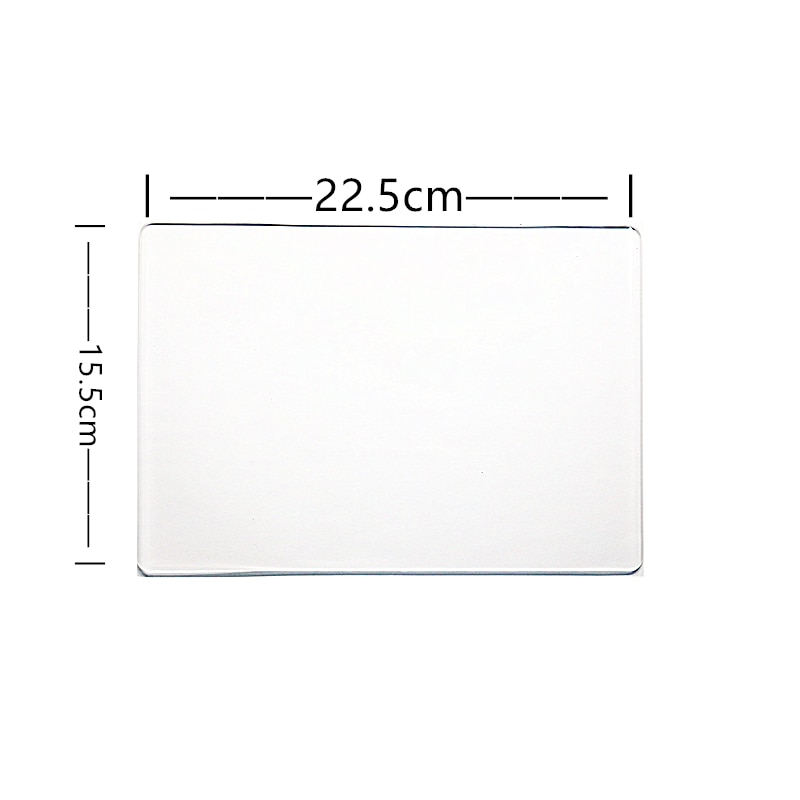 AZSG 15.5cm * 22.5cm * 3mm Transparant Plastic Plaat Kan Worden Gebruikt Voor de meeste van Papier Cutter gestanst Machine/Stansmessen