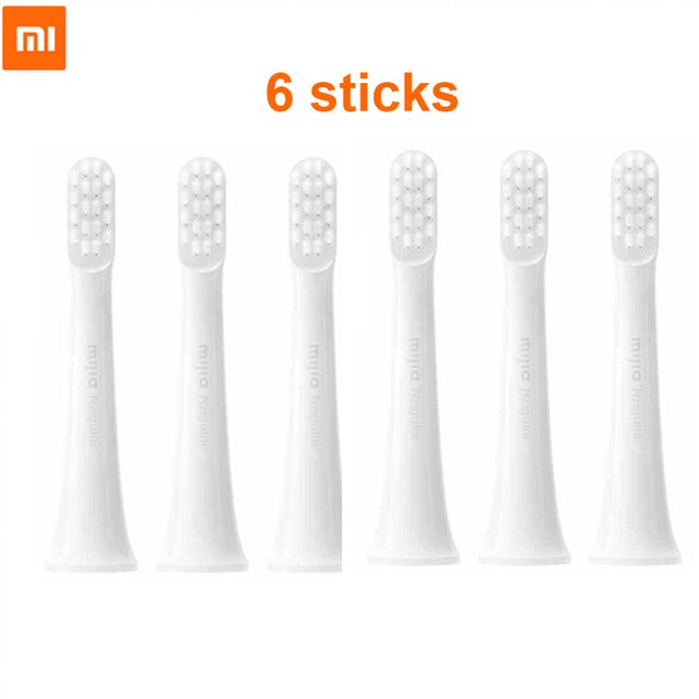Xiaomi Mijia T100 Sonic Elektrische Tandenborstel Draadloze Usb Oplaadbare Tandenborstel Waterdichte Ultrasone Automatische Tandenborstel: 6 heads