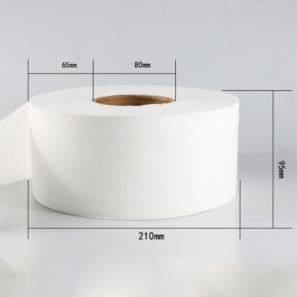 1 Roll White Toilet Paper Bathroom Tissue 4 Ply Toilet Paper Tissue 95mm Home Hotel Soft Roll Paper