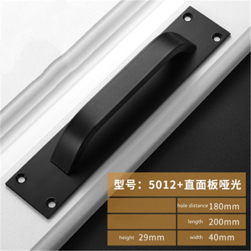 1pc Aluminum alloy sliding door handles Cupboard Cabinet drawer knobs pulls handles Furniture hardware and accessories: 5012-black
