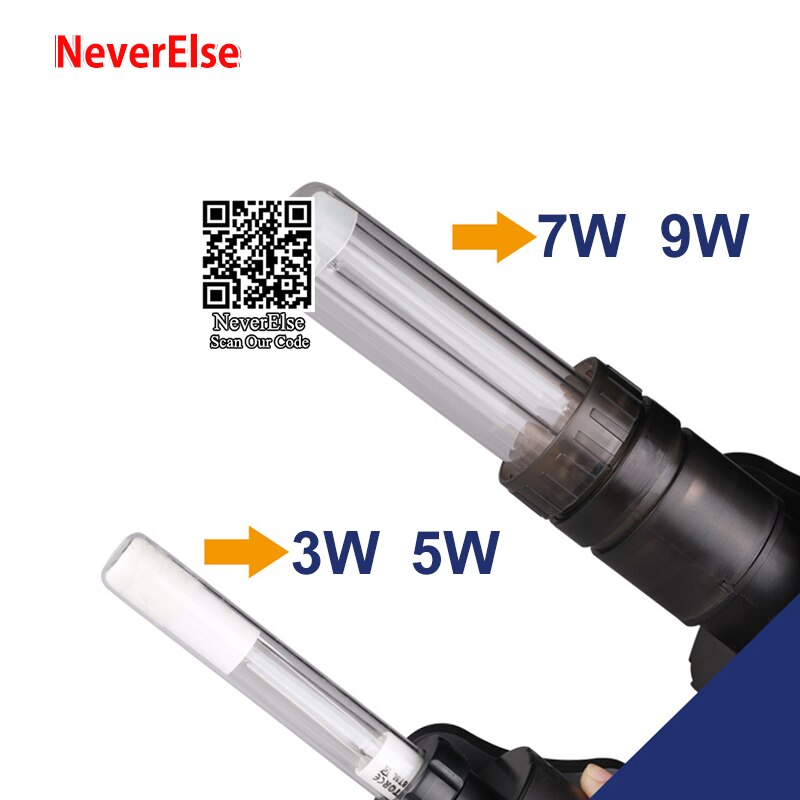 UV Sterilizer Filter Pump 3/5/7/9W UV Lamp Light Seperate Control+10W Pump Biochemical Sponge+Oxygen Tube for Aquarium Fish Tank