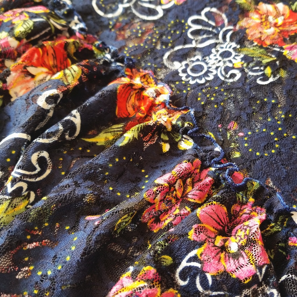 Floral Tribal Belly Dance Belt With Rhinestones Belly Dance Hip Scarf For Tribal Style