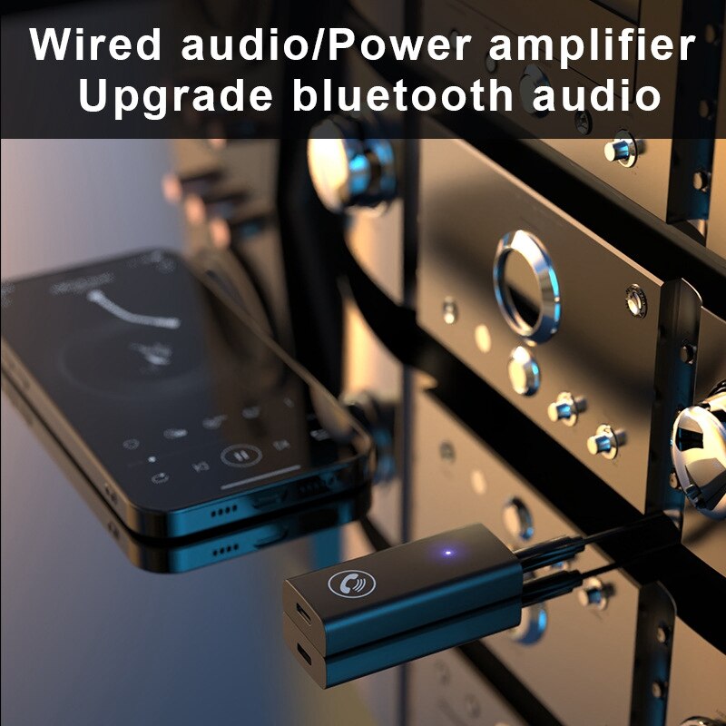 Bluetooth Audio Receiver Aux Bedrade Audio Versterker Upgrade Lossless Geluid Draadloze Audio Adapter Tv Pc Auto Speaker