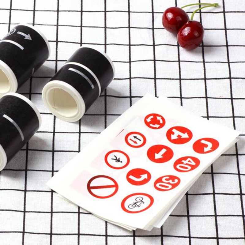 Traffic Railway Road Washi Tape Adhesive Tape DIY Scrapbooking Sticker Label Craft Masking Tape For Kids Toy Car Play