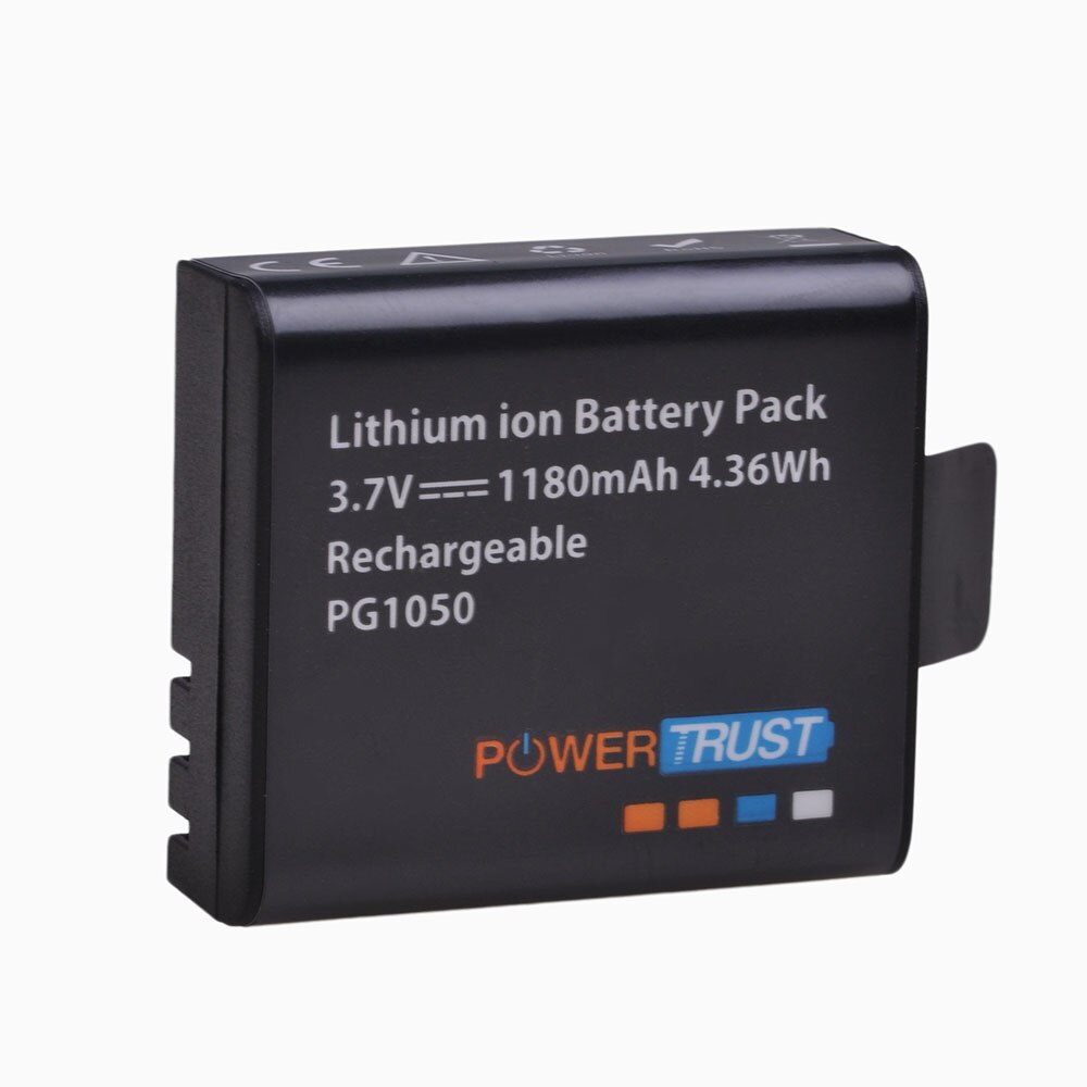 4x PG1050 1180mAh baterías + LCD cargador de batería con USB doble para SJCAM SJ4000 M10 SJ5000 SJ5000X para EKEN H9 H9R H8R H8 GIT PG900: 1Battery