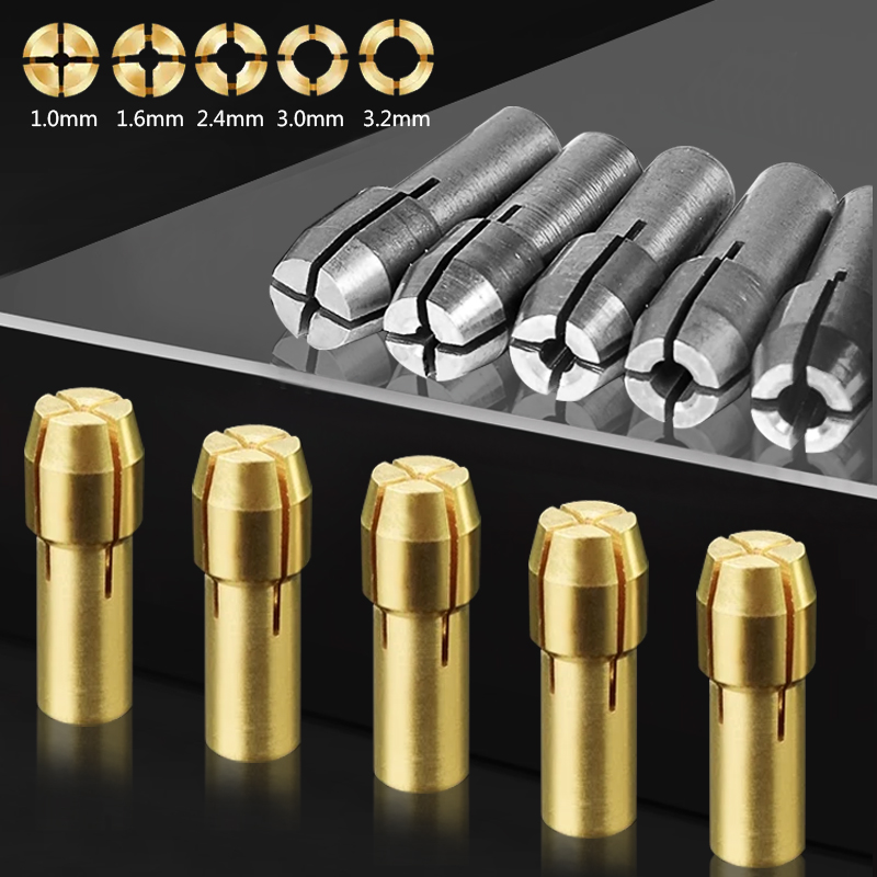 10 stuks dremel mini-boorhouders, booradapter met 4.3 1.0mm-3.2mm , micro-spantanghouder voor dremel-accessoires