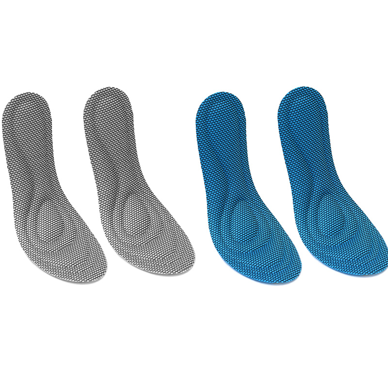 Neue antibakterielle Nano-Einlegesohlen, ultraweiche Rebound-Massage, SchweißAbsorption und Stoßdämpfung für Komfort, Damen und Herren, Schuhpolster: XS / Blau