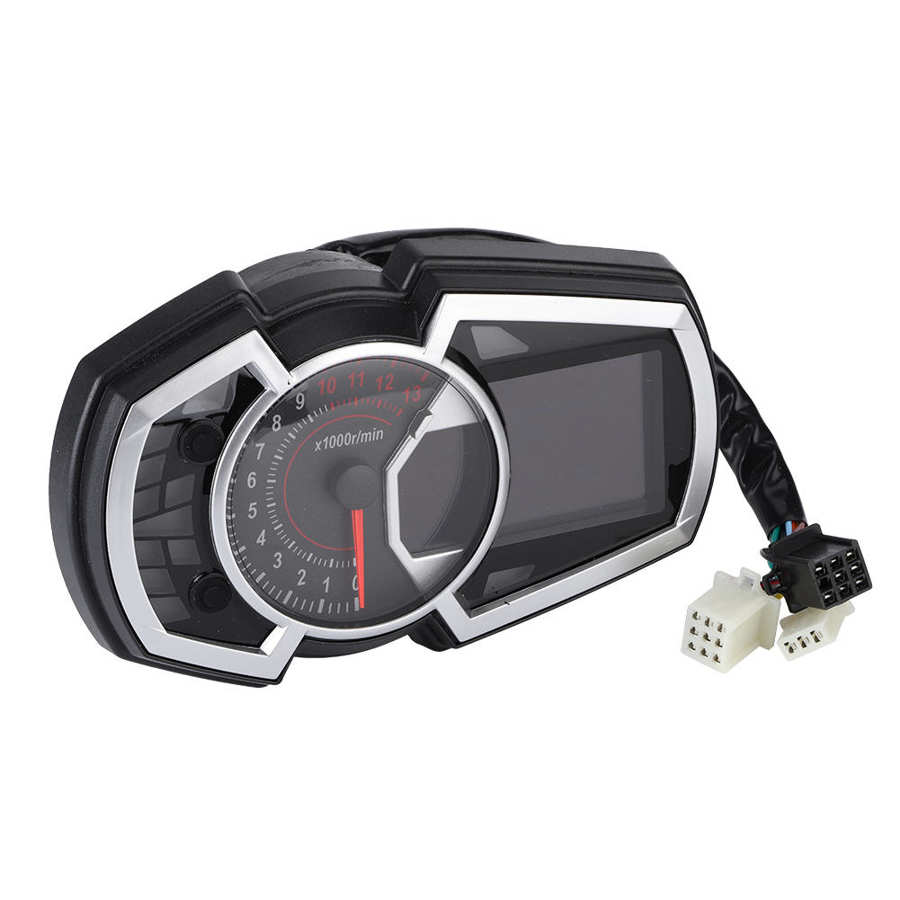 Auto Toerenteller Toerenteller Auto 12V Motorfiets Digitale Kilometerteller Lcd Display Gauge Universele Accessoire Gauge Toerenteller Auto