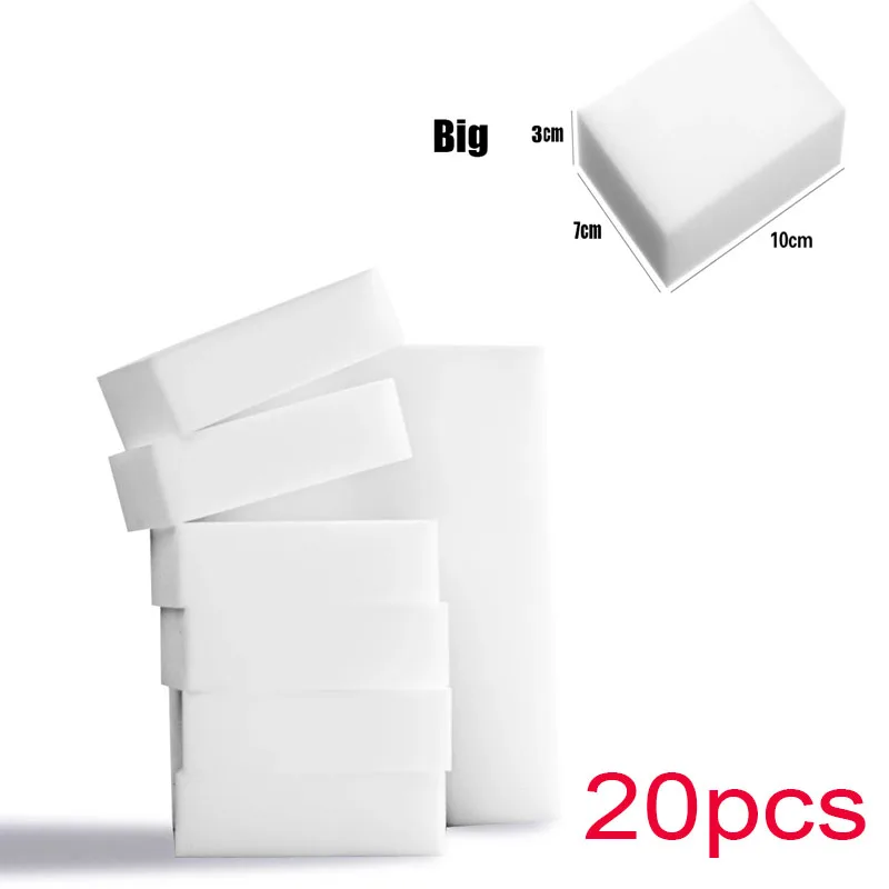 Esponja de melamina, esponjas de limpieza mágicas, borrador para oficina, cocina, baño, limpiador mágico, Herramientas de limpieza, 10x6x2cm, 10x7x3cm: Rojo