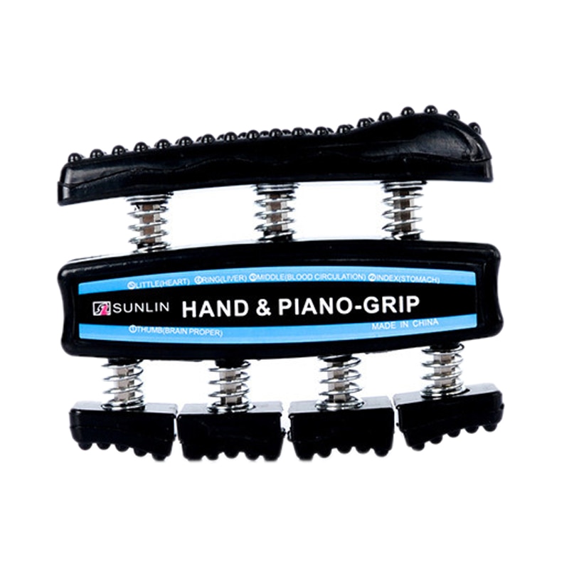 Fingerforsterker hånd piano grep trener finger makt trener griper hånd trening terapi rehabilitatio treningsstudio utstyr: misligholde tittel