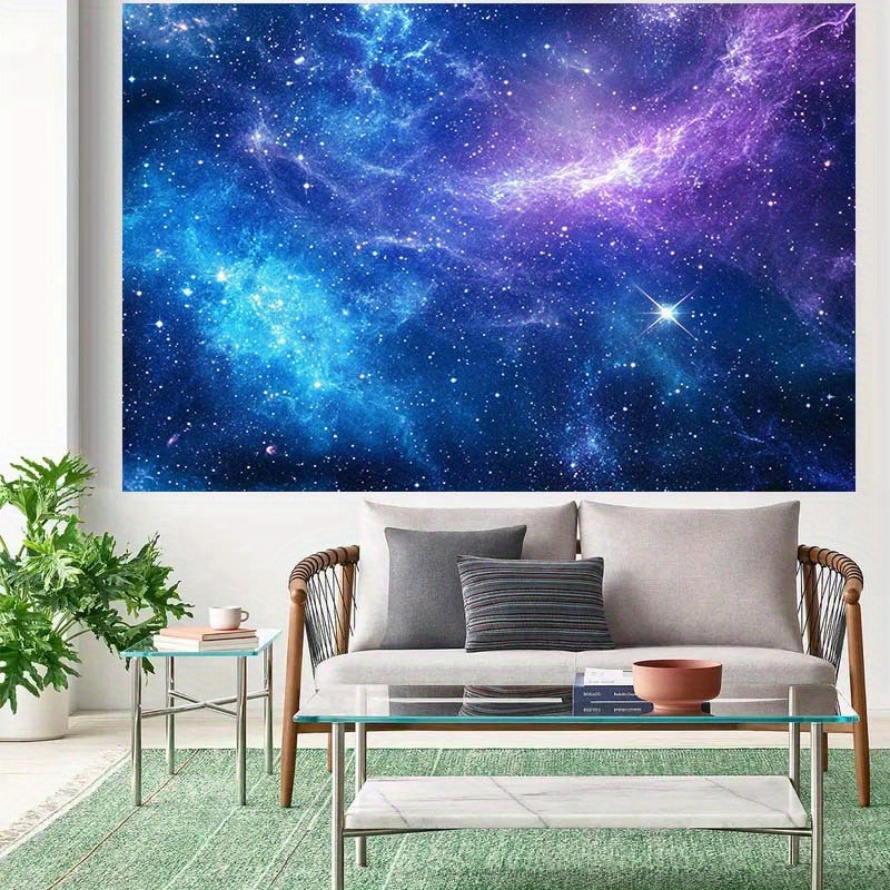 1 piece of cosmic galaxy background cloth with starry sky and nebula - vivid deep space photography background