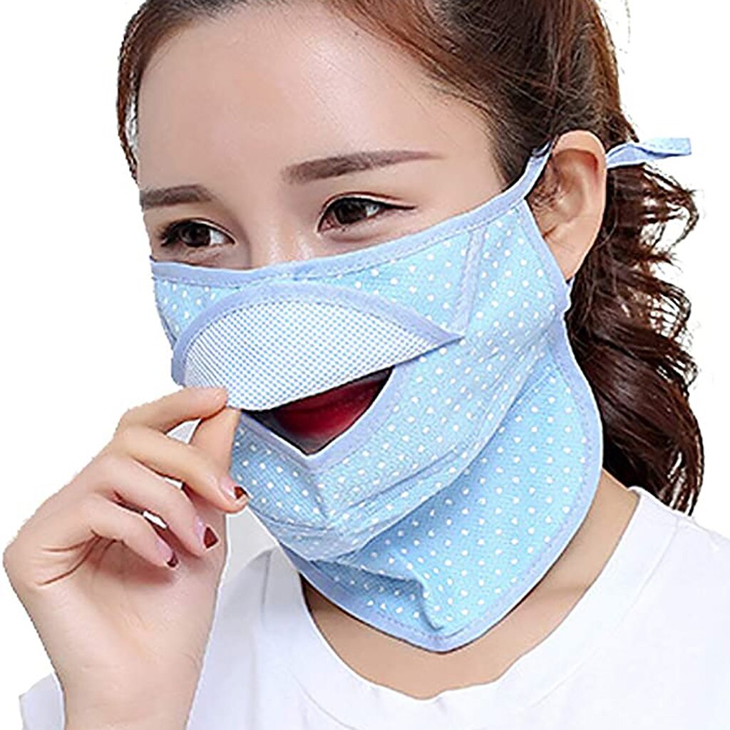 Women Cycling Face Mask Summer UV Protection Scarf Sun Protection Breathable Face Mask Windproof Cycling Motorcycle Sun Mask