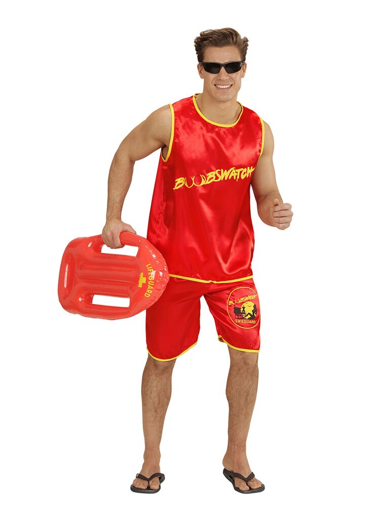 widman disfraz de socorrista, piscina, playa, profesiones, varias tallas, hombre adulto, para fiestas, carnaval, despedidas