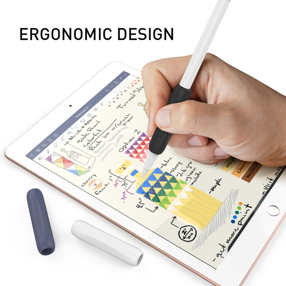 Touch Pen Stylus Beschermhoes Cover Behuizing Generatie Beschermende Grip Houder Skin 3 Pack Voor Apple Potlood 1st 2nd