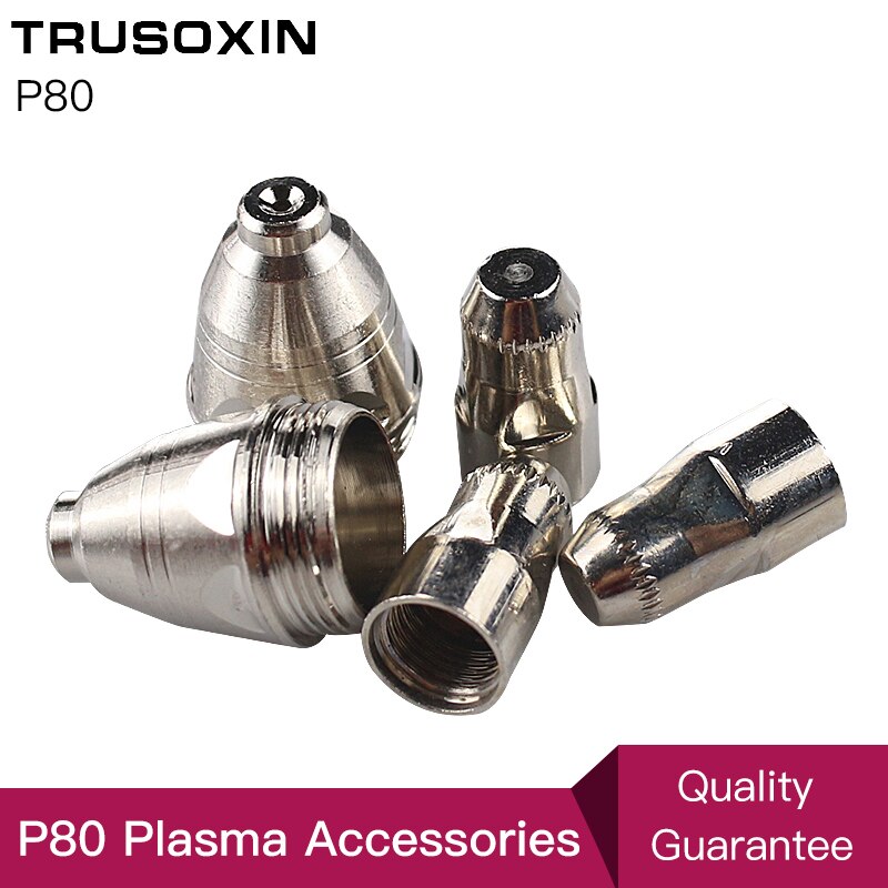 30pcs CUT80 LG80 80A Inverter Plasma Cutter P80 Cutting Machine Gun Consumable or Accessories Shield Porcelain Cup Electrode Tip