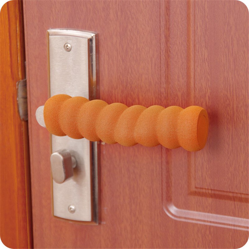 2 Stuks Zachte Lange Schuim Deurknoppen Voor Baby Veiligheid Bescherming Anti-Collision Veiligheid Deur Handvat Kind Proof Baby Beschermen productie