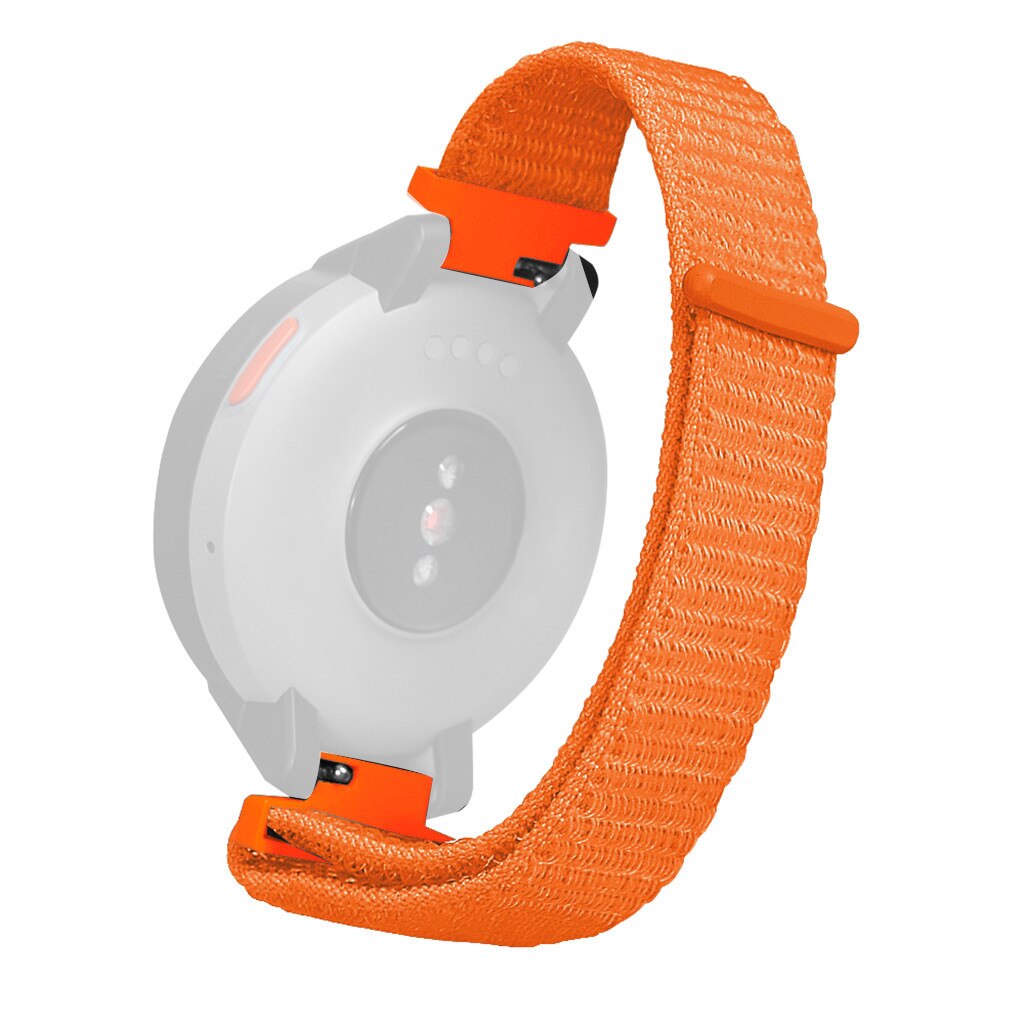 Reim til huami amazfit grense klokke erstatning nylon sportsløkke armbåndsrem til huami amazfit grense klokketilbehør: Rød