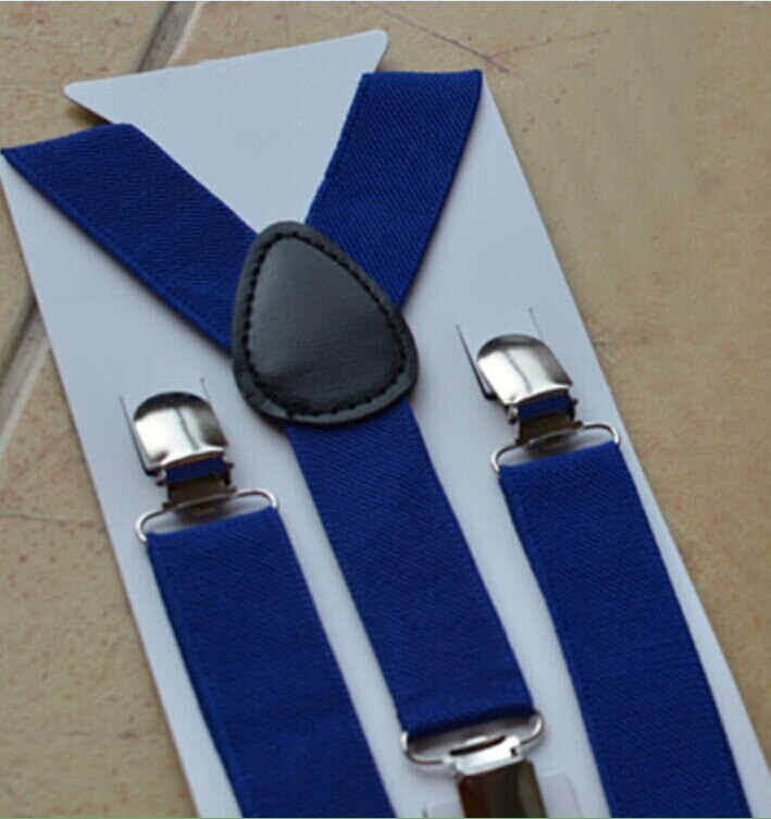 Nette Baby Jungen Mädchen Clip auf Hosenträger Y Zurück Art Elastische Hosenträger Hosenträger freundlicher Kleidung Zubehör: Blau