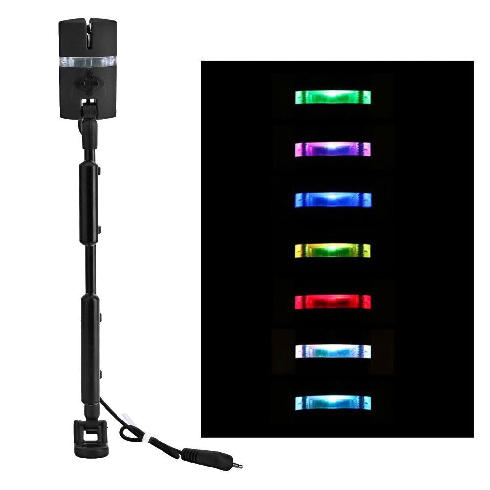 3 stuks dimbare, verstelbare flitser, harde staaf, wiggler, visalarm, montage, 7 kleuren indicator, rocker, swinger, visproducten